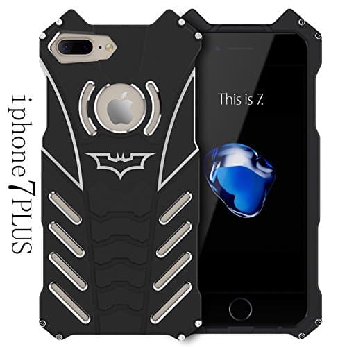 R-JUST,Batman Series Case Heavy Dust Metal Armor Anodized Aluminum Cover For iPhone 7 plus