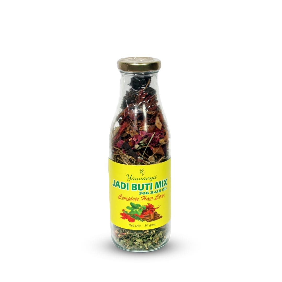 Yauvanya Make Your Own Hair Oil DIY Jadi Buti Mix (11 herbs) for complete Hair Care