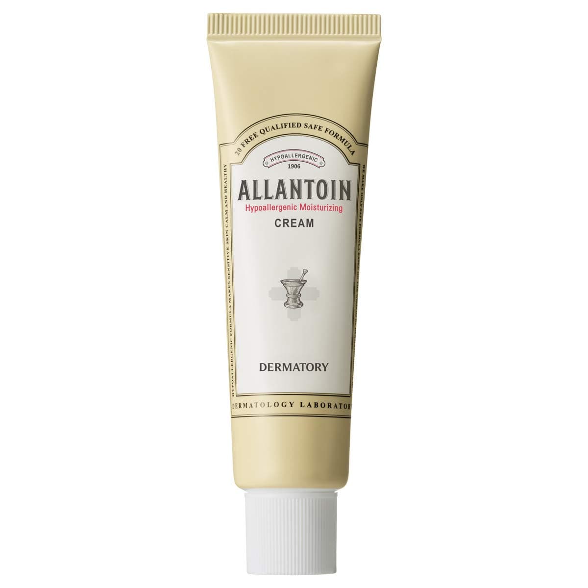 DERMATORY Allantoin Hypoallergenic Moisturizing Cream for Dry and Sensitive Skin, 72-Hour Hydration, Hypoallergenic Tested, Dermatologist Tested, 20 Toxic-Free Formula, Fragrance-Free (1.69 fl oz)