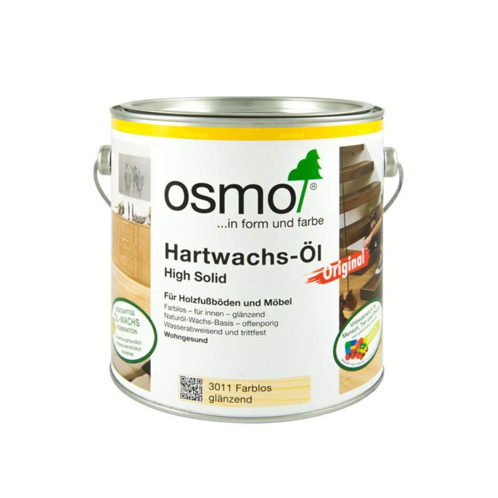Osmo 3011C 0.75 Litre Polyx Hard Wax Oil - Clear Glossy