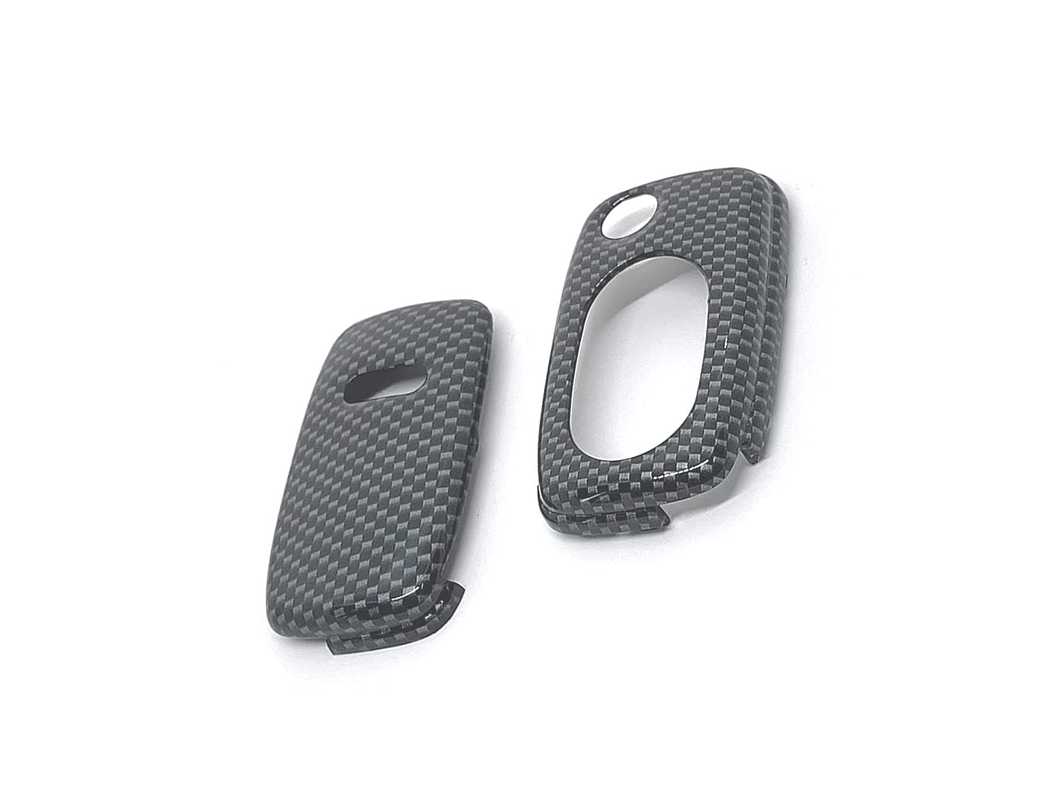 GHXSport Gloss Carbon Fiber Print Color Flip Key Remote Key Protection Case for Audi A3 8L / A4 B5 / A4 B6 / TT MK1 / A6 C5