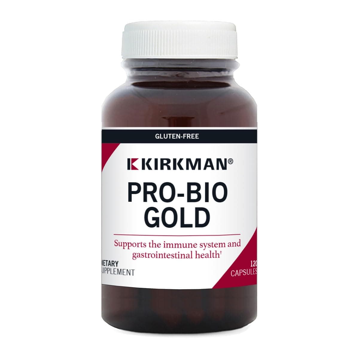 Kirkman - Pro-Bio Gold - 120 Capsules - Supports Immune Health - Digestive Aid with Probiotics - Hypoallergenic