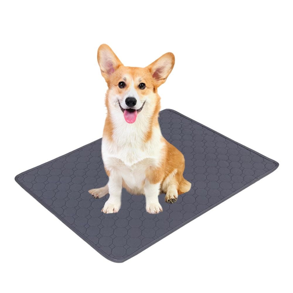 Reusable Dog Crate Pee Pads | (18" x 29") 100% Waterproof & Extra Absorbent |Washable Crate Bed Mat, Anti-Slip Pet Training Pad is Perfect for Dog Bed,Crate,Kennel and More