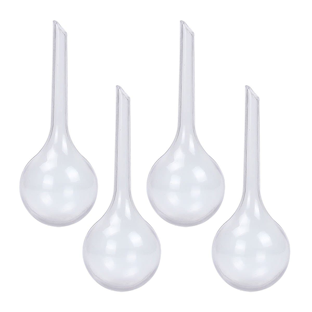 bouti1583 Pack of 4 House Plants PVC Watering Globes Spikes Aqua Stakes Automatic Self Watering System 5.1" Length, Dia. 2"