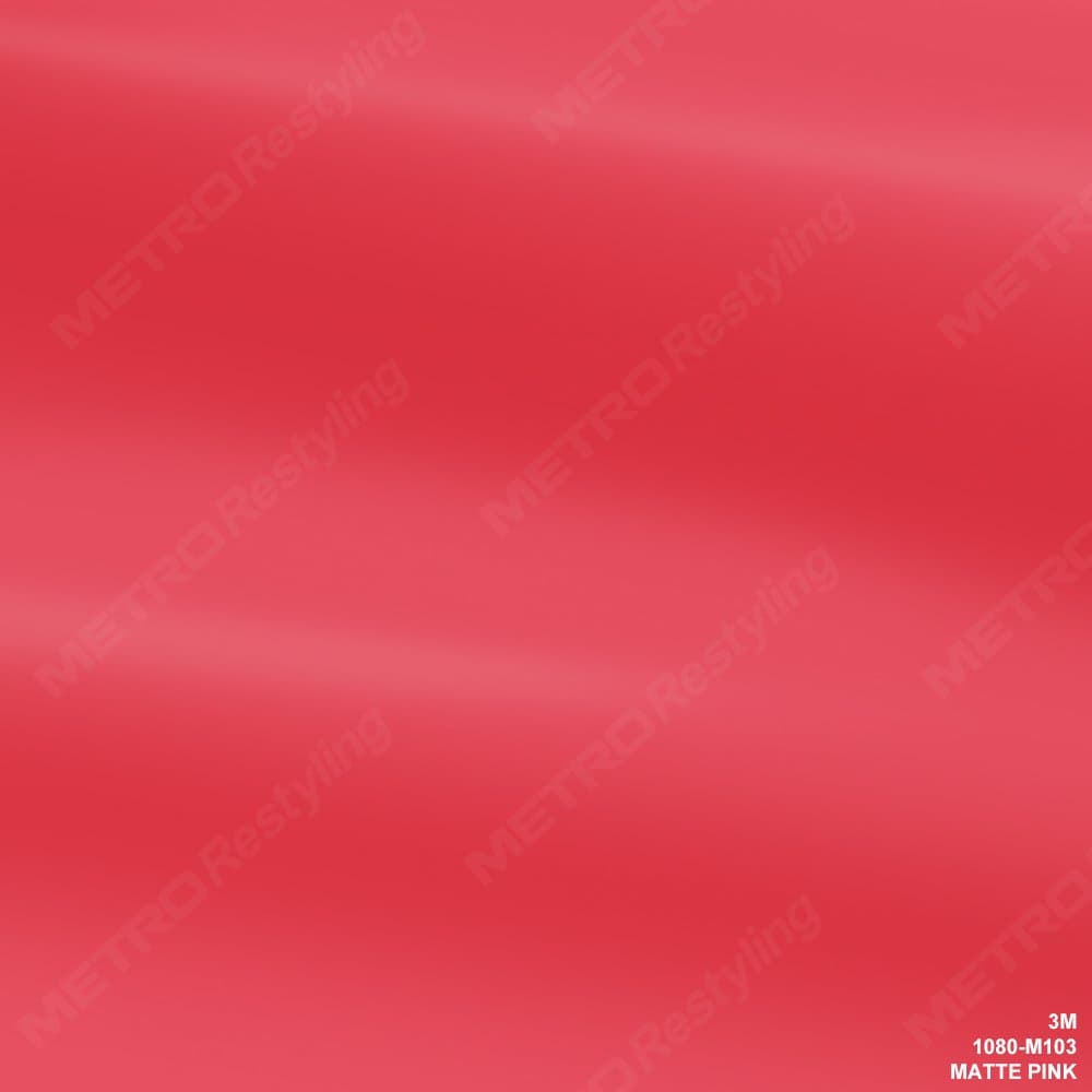 3M 1080 M103 MATTE PINK 5ft x 2ft (10 Sq/ft) Car Wrap Vinyl Film