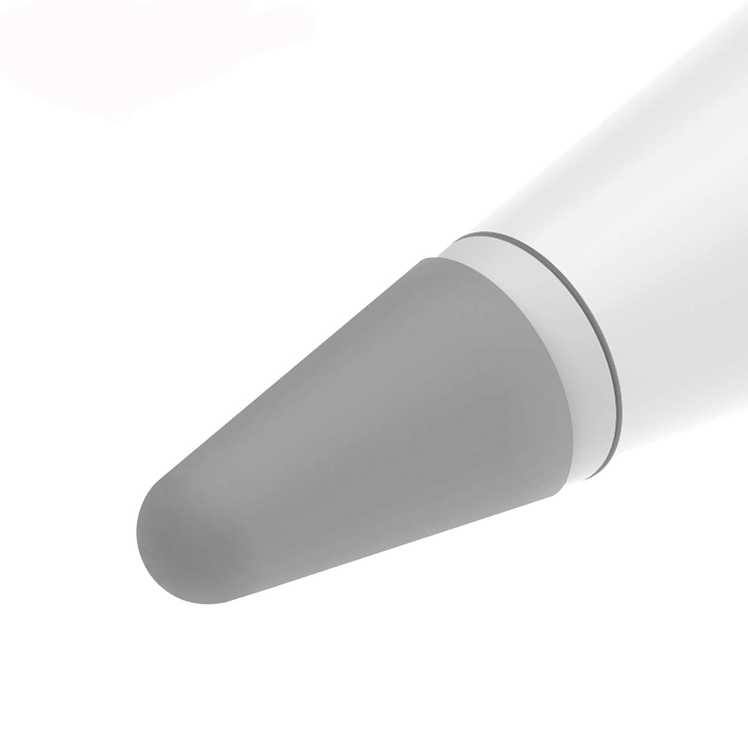 BLEAKTEIR Apple Pencil Nibs Writing Cover for Apple Pencil Protector Silicone Cover for Drawing Noiseless Compatible with IPencil 1&2 (Grey)