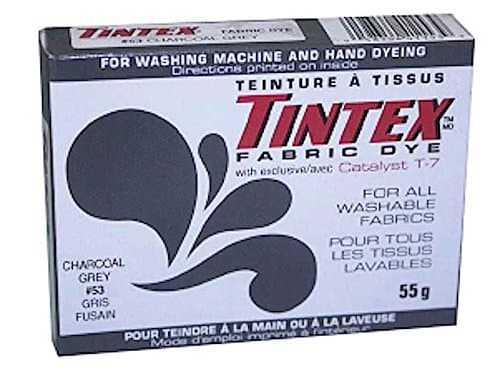 LOT of 1 TINTEX Brand Charcoal Grey Fabric DYE #53
