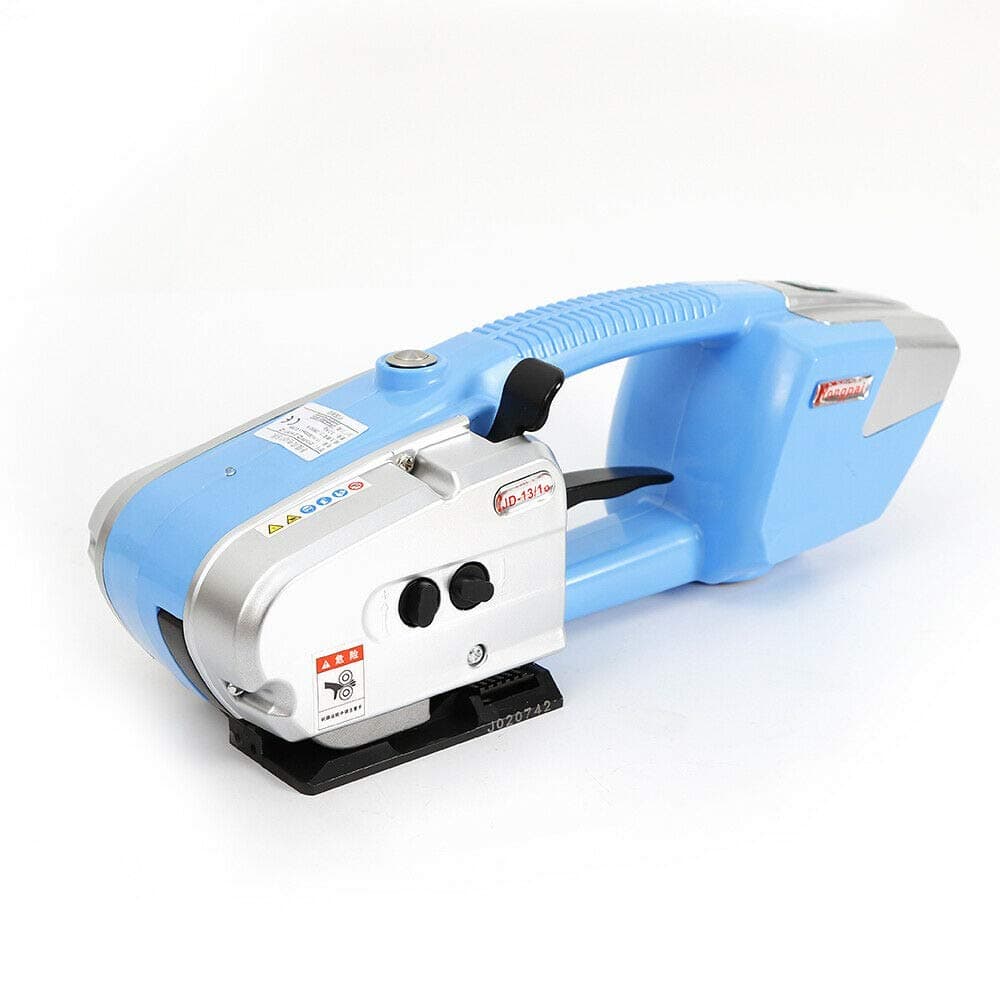 Handheld Battery Power Strapping Machine Portable Strapper Tool Strapping Machine Electric Plastic Belt Automatic Welding Strapping Machine for PET or PP Strapping (US SHIPPING)