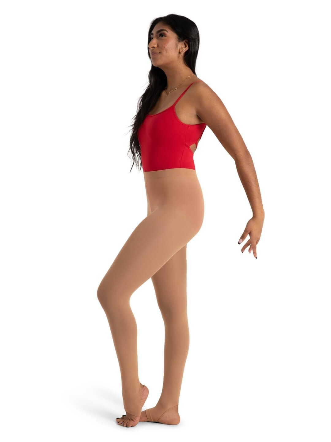 womens Ultra Soft Self Knit Waistband Stirrup TightTight