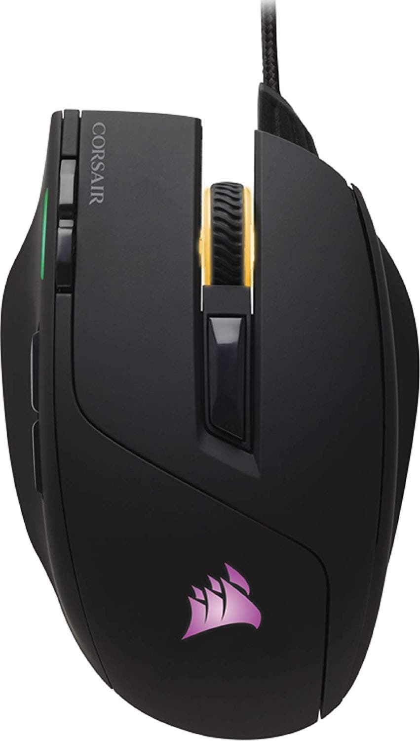 Corsair Sabre RGB, Optical Gaming Mouse (10000 DPI Optical Sensor, Lightweight, RGB Multi-Colour Backlighting), Black