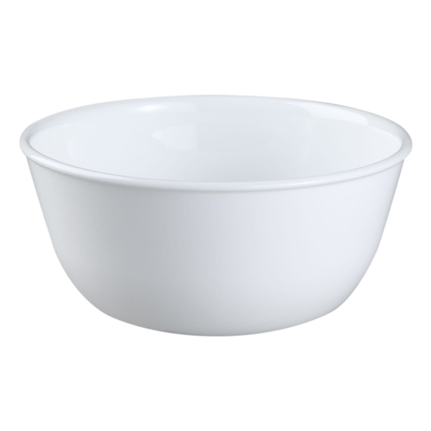 Coordinates Wh Corelle Livingware Super Glass Soup/Cereal Bowl, 28 oz, Winter Frost White, Set of 3