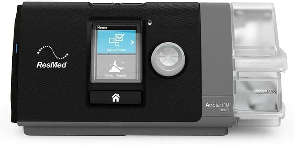 ResMed Airstart 10 CPAP Therapy Device With Integrated Humidifier.