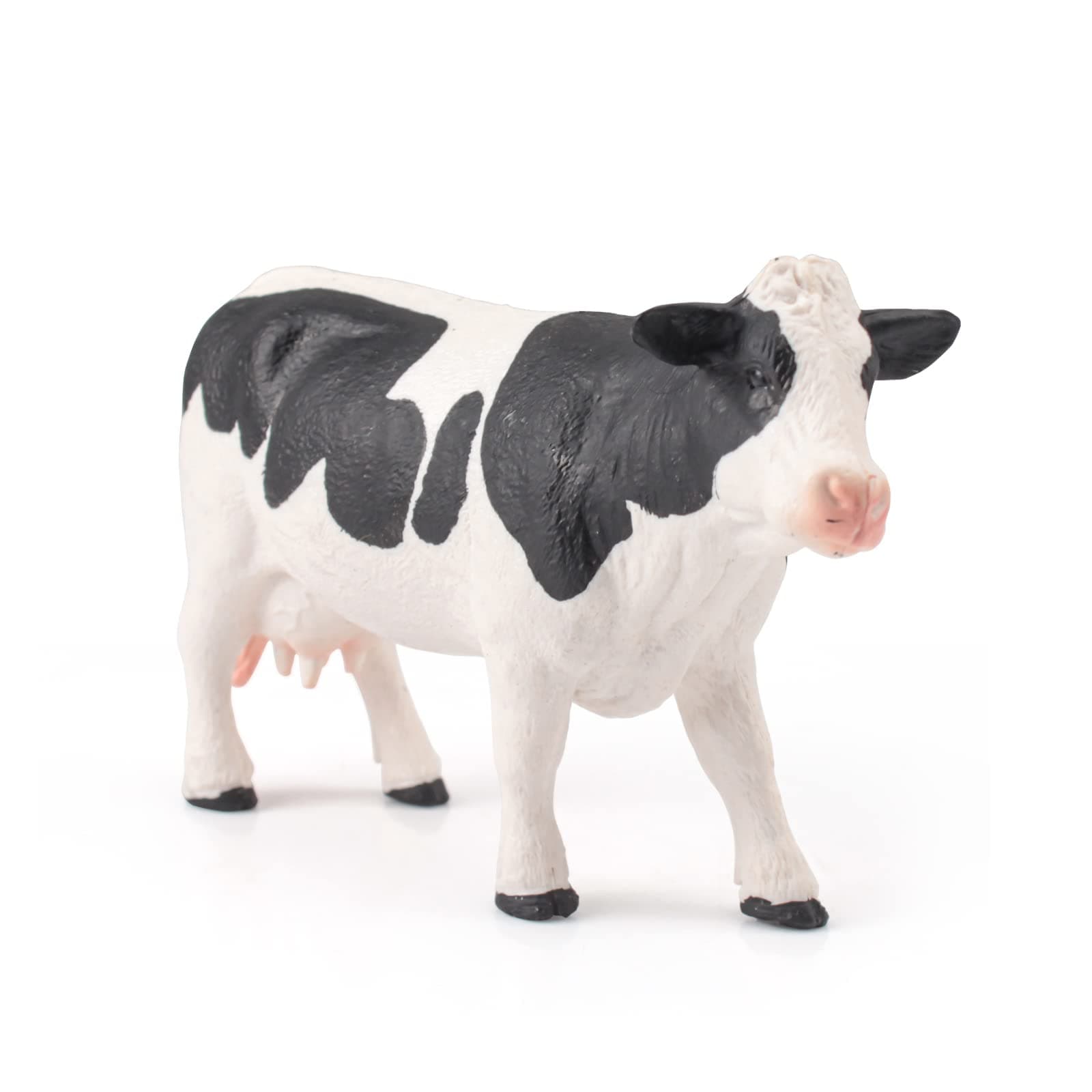 Large Realistic Cows Toys Cow Figurine for Toddlers Durable Simmental Cows Holstein Cow Figures Collection for Kids Birthday 3 4 5 6 Year Old Cake Topper