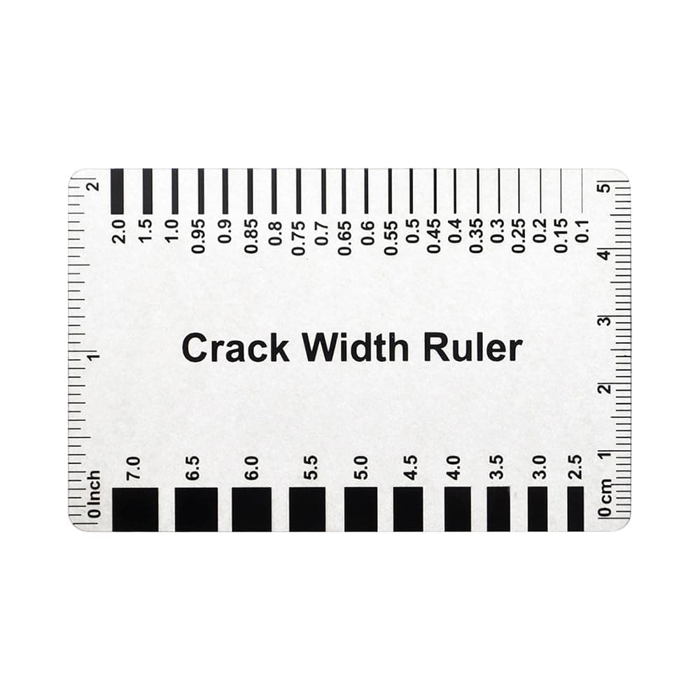 (10PCS) Muka Plastic Concrete Crack Width Ruler-Gloss Clear B