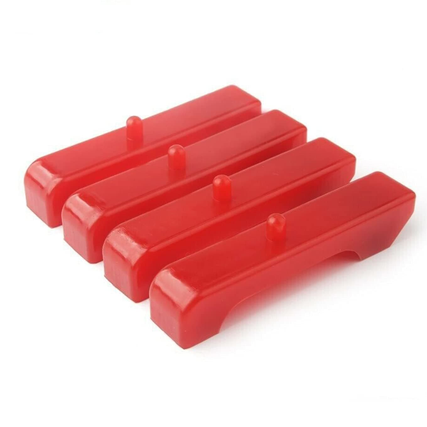 For-GM Style Red Urethane, Small Block For-General-Motor vehicles radiators 4 PCS Kit GM Radiator Mounts Cushions Mounting Block, Radiator Support Bushings Bracket, Replace 7-1711