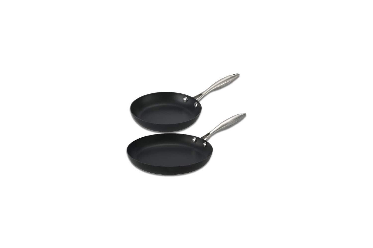 ScanpanProfessional Fry Pan Set - Includes 9.5” & 11” Fry Pans - Easy-to-Use Nonstick Cookware - Dishwasher, Metal Utensil & Oven Safe - Made in Denmark
