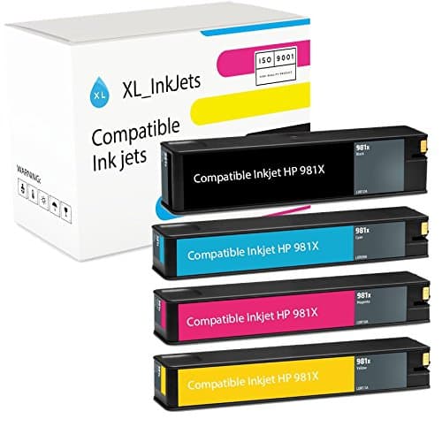 XL-Ink Compatible with HP 981X Set of 4 (CMYK: HP L0R09A, L0R10A, L0R11A, L0R12A)
