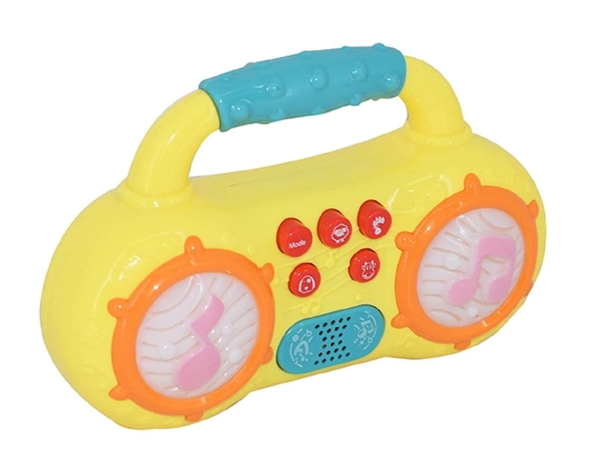 FunBlastFunBlast Cute Mini Multifunction Radio Musical Instruments Toy with Different Modes and Animal Sound and Led Lighting Toys for Kids,Toddlers,Baby