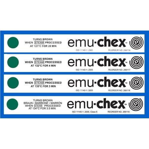 Propper Manufacturing 26611800 Emu-Chex Emulating Indicator, 275 Degree F / 135 Degree C for 3 Minutes (Pack of 250)