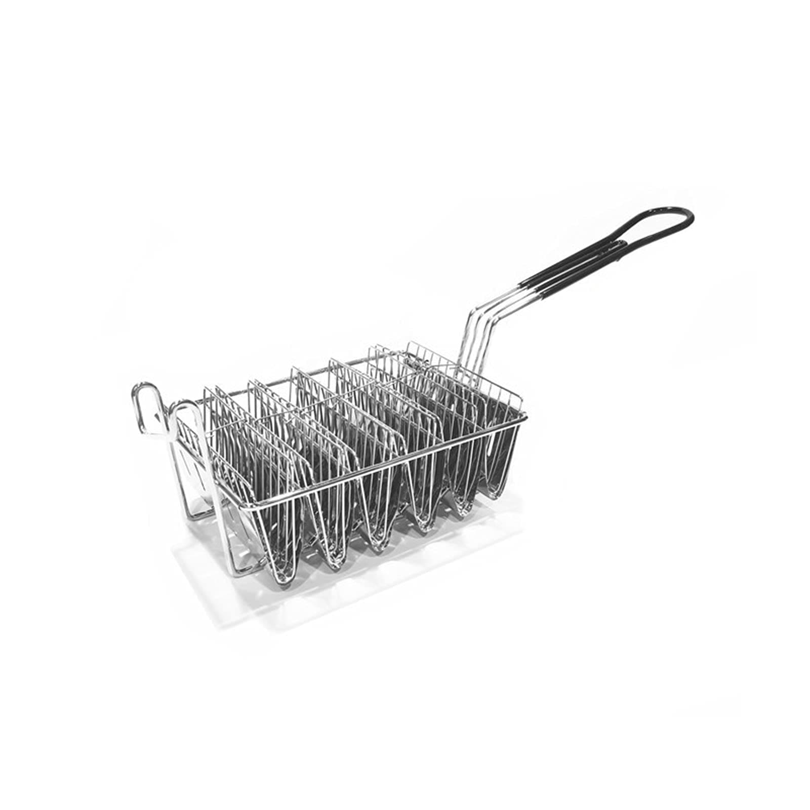 Taco Basket Holds 6 Shells Deep Fryer Taco Holder Basket Taco Fry Basket with Grip Handle (2244264/103AM103US66)