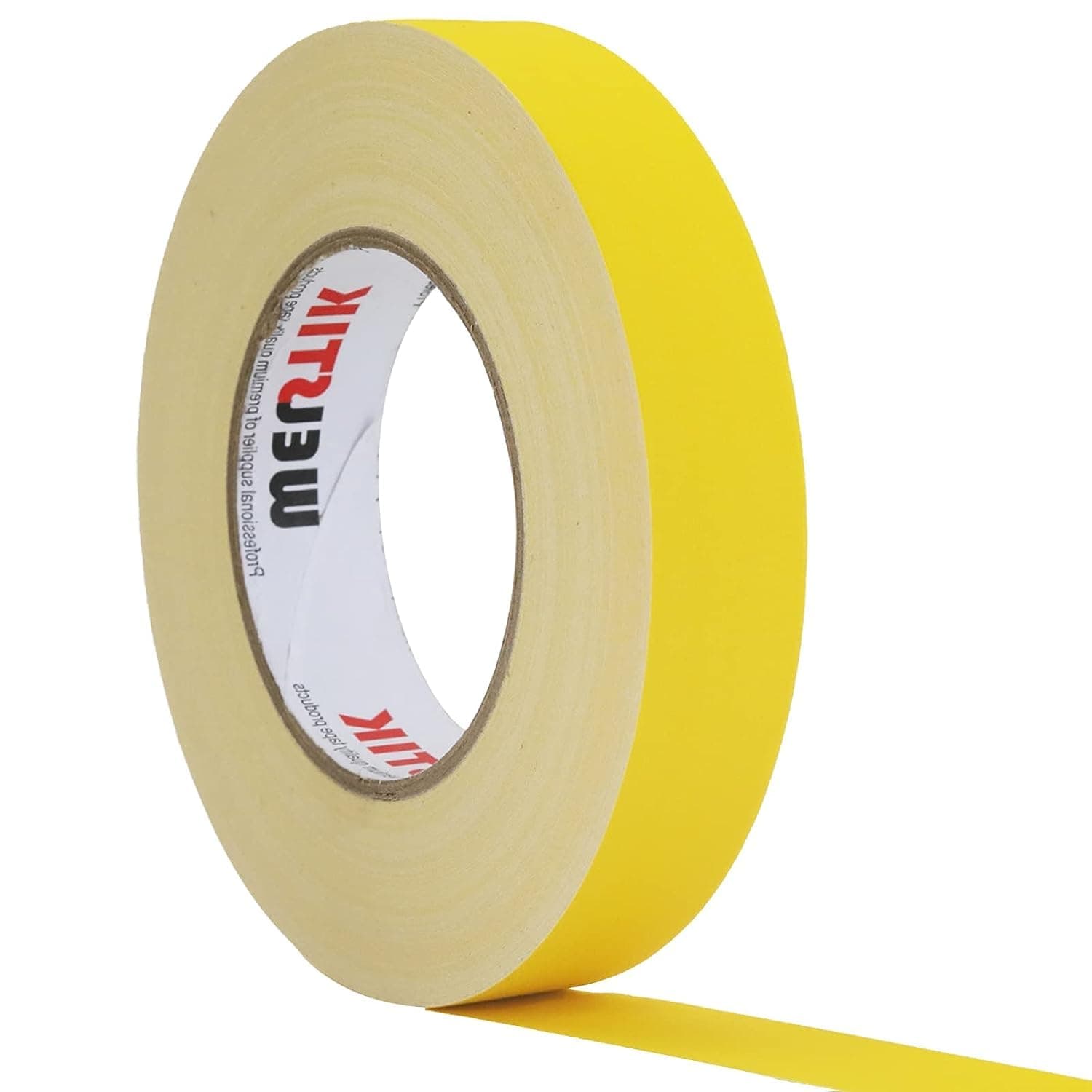 WELSTIK Thin Gaff Tape 25MM*30.2M Gaffa Tape Matt Cloth Tape, Yellow