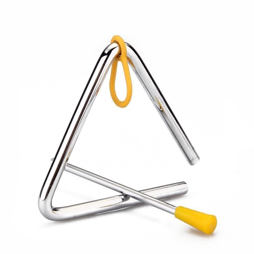 Demarkt Kids Toy Percussion Musical Instrument Alloy Triangle