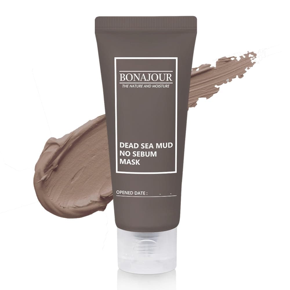 [BONAJOUR] Dead Sea Mud Mask, Blackhead Remover and Pore Refining wash off Mask for Cleansing & Purifying 1.7 Fl. Oz