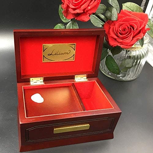 ZHAS Music Box 18 Tones Edition Lilium Music Box Elfen Lied Original Wooden Beech Solid Wood, Lilium Music Boxes for Love Girl, Lilium As A Gift