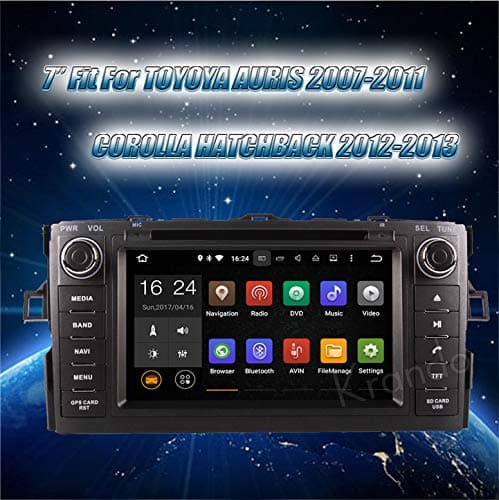Car Radio Krando Android 7.1 multimedia dvd gps navigation for Toyota auris 2007-2011 radio player WIFI 4G LTE 2G RAM