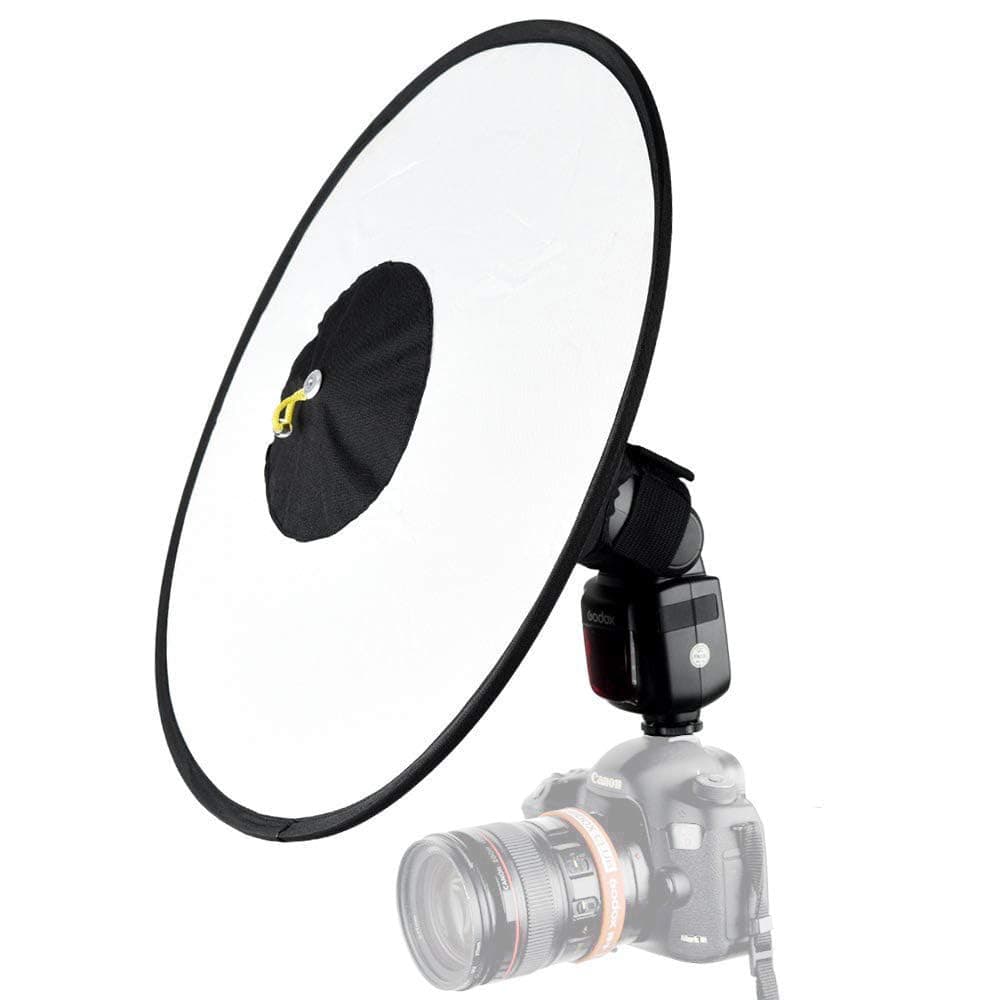 Excefore Camera Flash Bounce Diffuser Light Softbox, for All speedlight Photography Conical Softbox RS18 17"x 7"