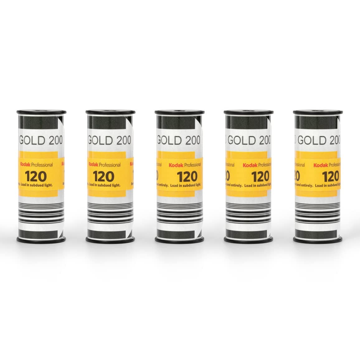 Professional Gold 200 Color Negative Film (120 Roll Film, 5-Pack)