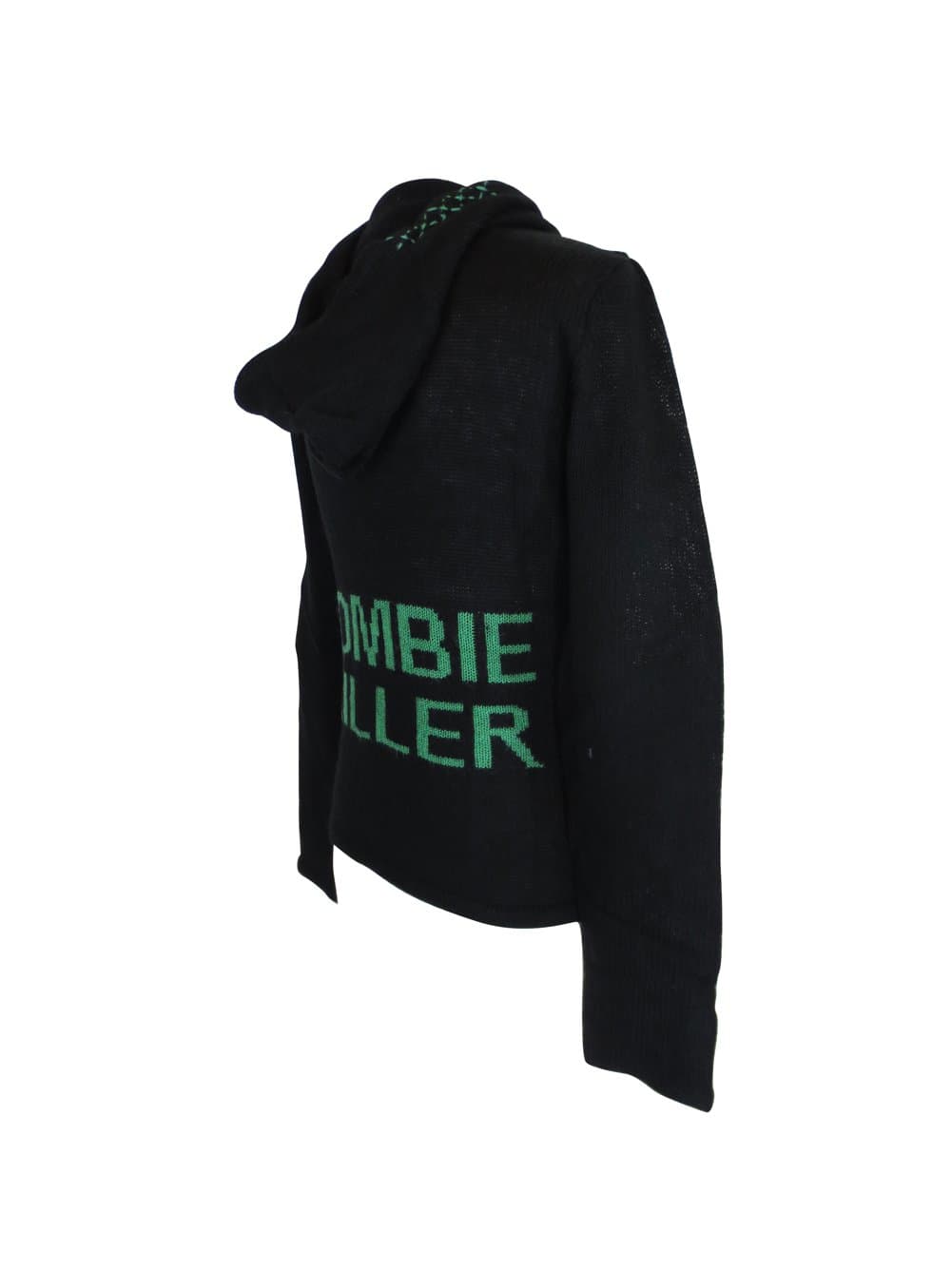SourpussZombie Killer Black Knit Sweater Hoodie Jacket