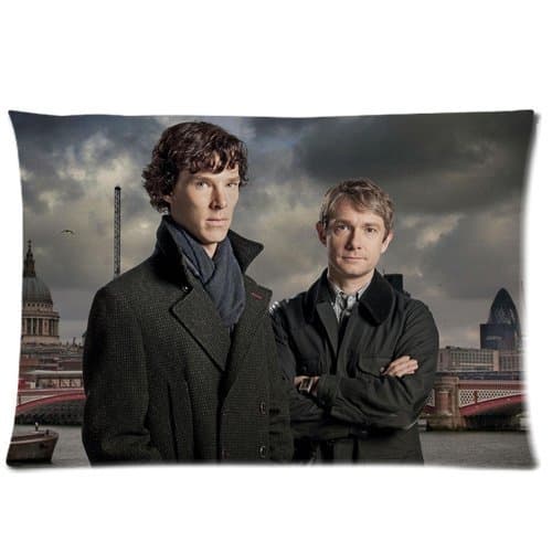 DIY Land-New Design Sherlock Comfortable Zippered Pillow Cases 20"x30" (Twin sides)