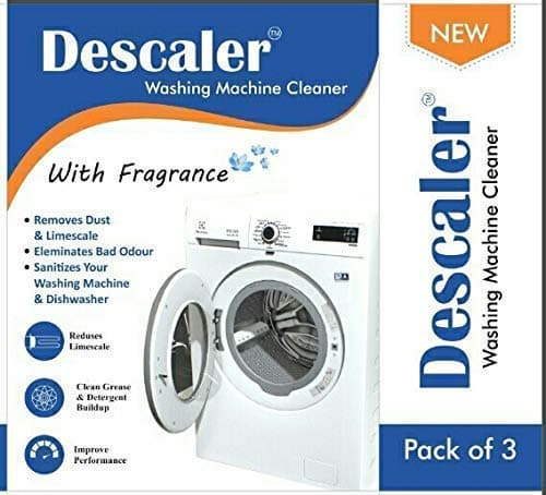 KEDY Descaler Powder for All Washing Machines (Samsung, Whirlpool, Lg, Bosch, Haier, Godrej) (Washing Machine descaling powder and Drum cleaner) Scale Remover (Powder pack of 3)