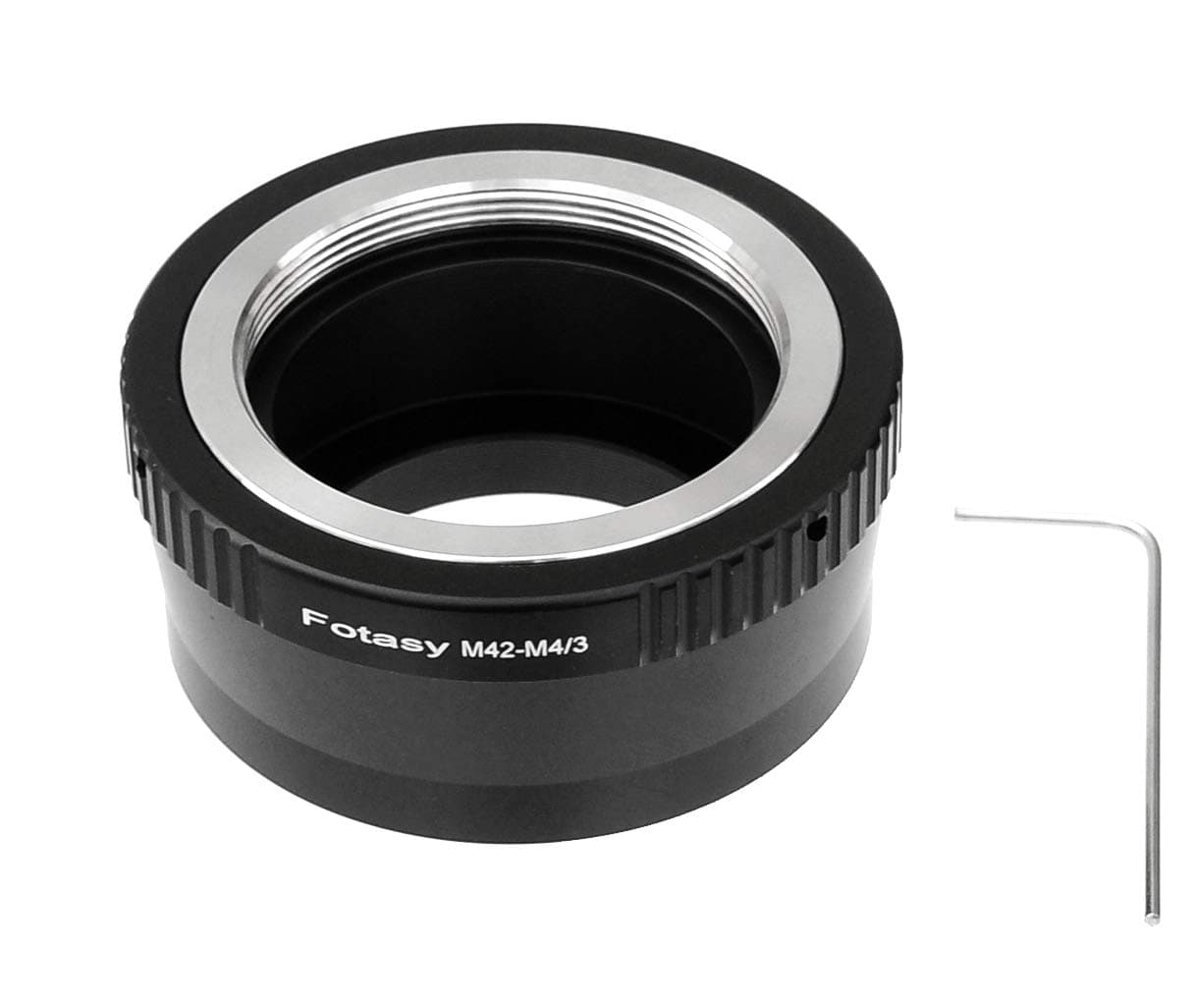 Adjustable M42 Lens to M43 Adapter, 42mm screw Mount to MFT, fits Olympus E-PL8 E-PL9 E-M1 E-M5 E-M10 I II III E-PM2 E-PM1 Pen-F E-M1X/ Panasonic G7 G9 GF8 GH5 GX7 GX8 GX9 GX85 GX80 G90 G91