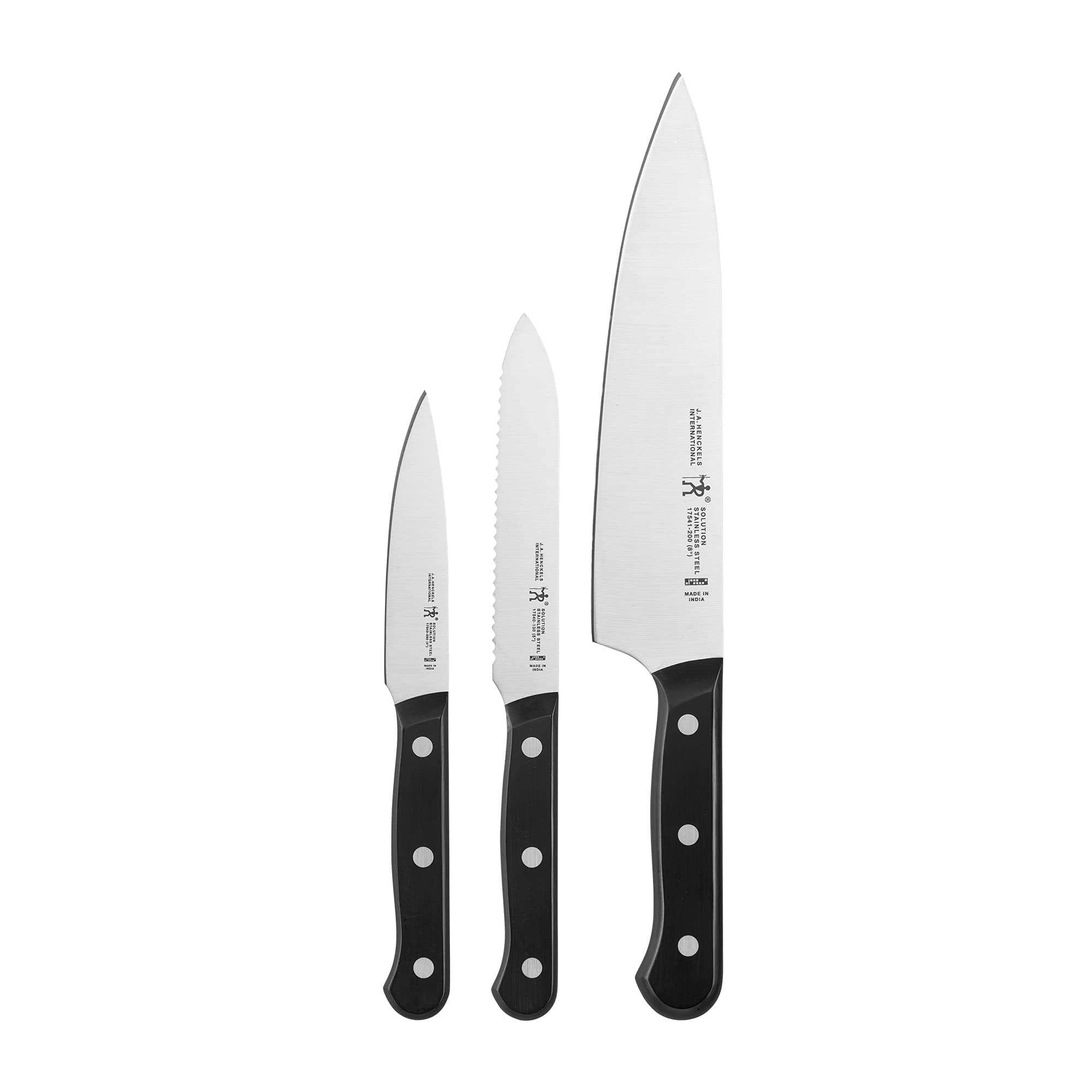 Solution Starter Set, 3-pc, Black/Stainless Steel