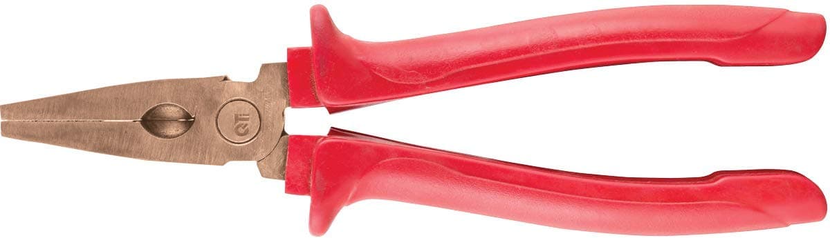 QTi Non-Sparking, Non-Magnetic Flat Nose Pliers 6"