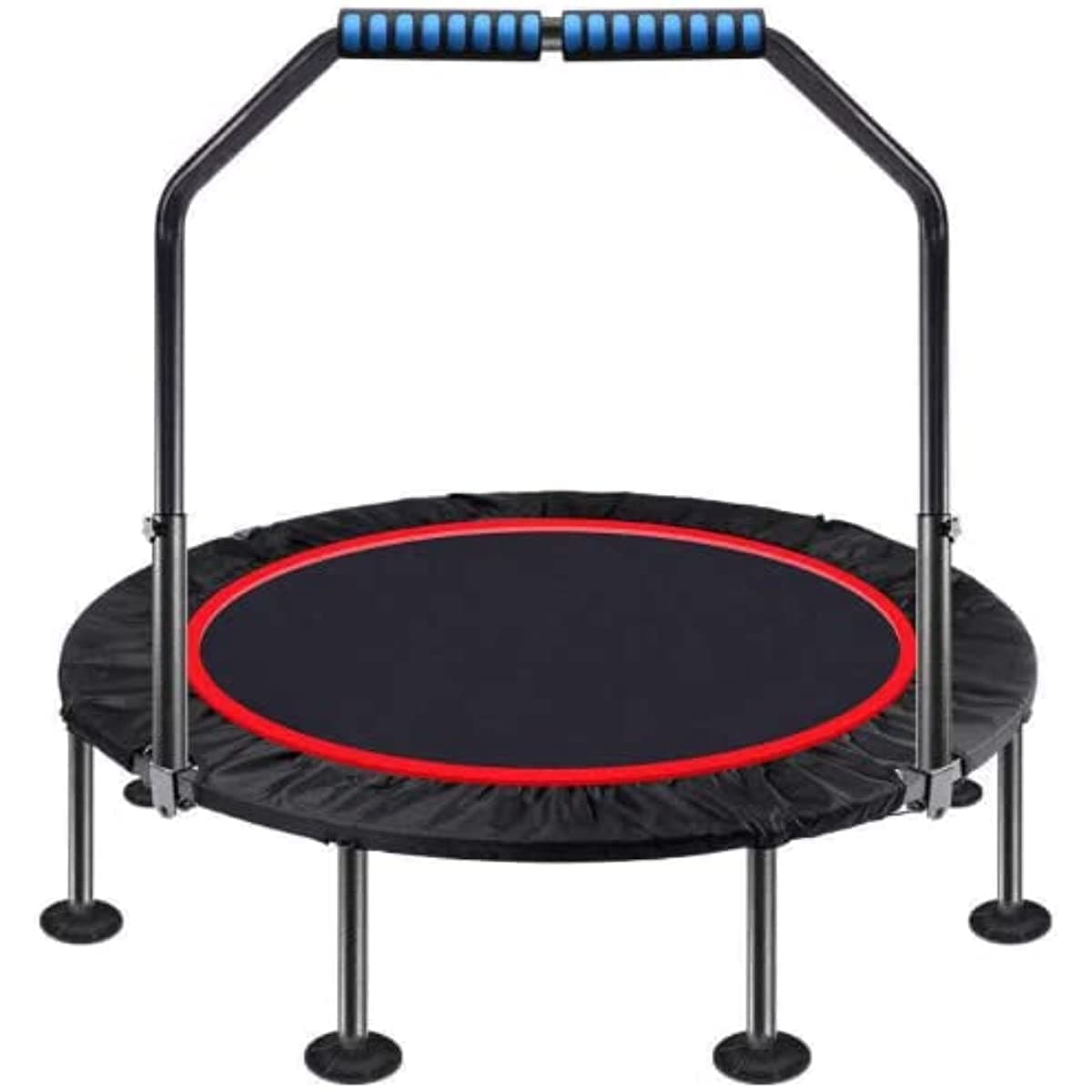 Adult Trampoline，Exercise Trampoline，Indoor Trampoline with Adjustable Handle and 28 Springs，Lose Weight，for Kids Adults Outdoor Exercise Fitness Trampoline.