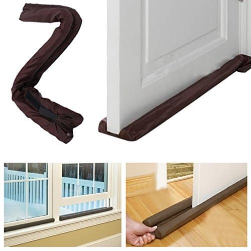 Buzfi Amazing Twin Door Draft Dodger, Guard Stopper, Money-Energy Saving Home Decor, Door Draft Stopper