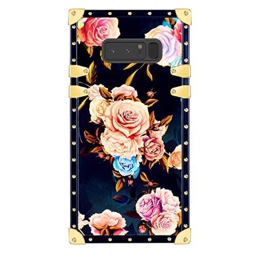 Funermei Flower Luxury Case for Samsung Galaxy S8 Plus,3D Soft Colorful Rose Floral Rivet Pattern Design Slim Cover,Unique Women Girls Lady Phone Skin, Color TPU Cases Galaxy S8Plus