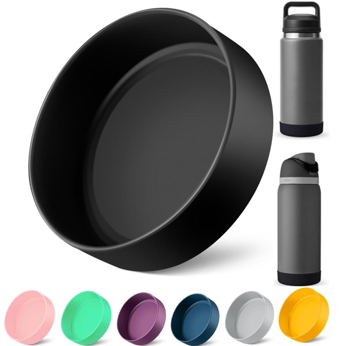 Silicone Sleeve for YETI, Owala Water Bottles, Bottom Boot for YETI 26 36 OZ, Boot Cover for Owala 32OZ, Boots Rambler Water Bottle Accessories