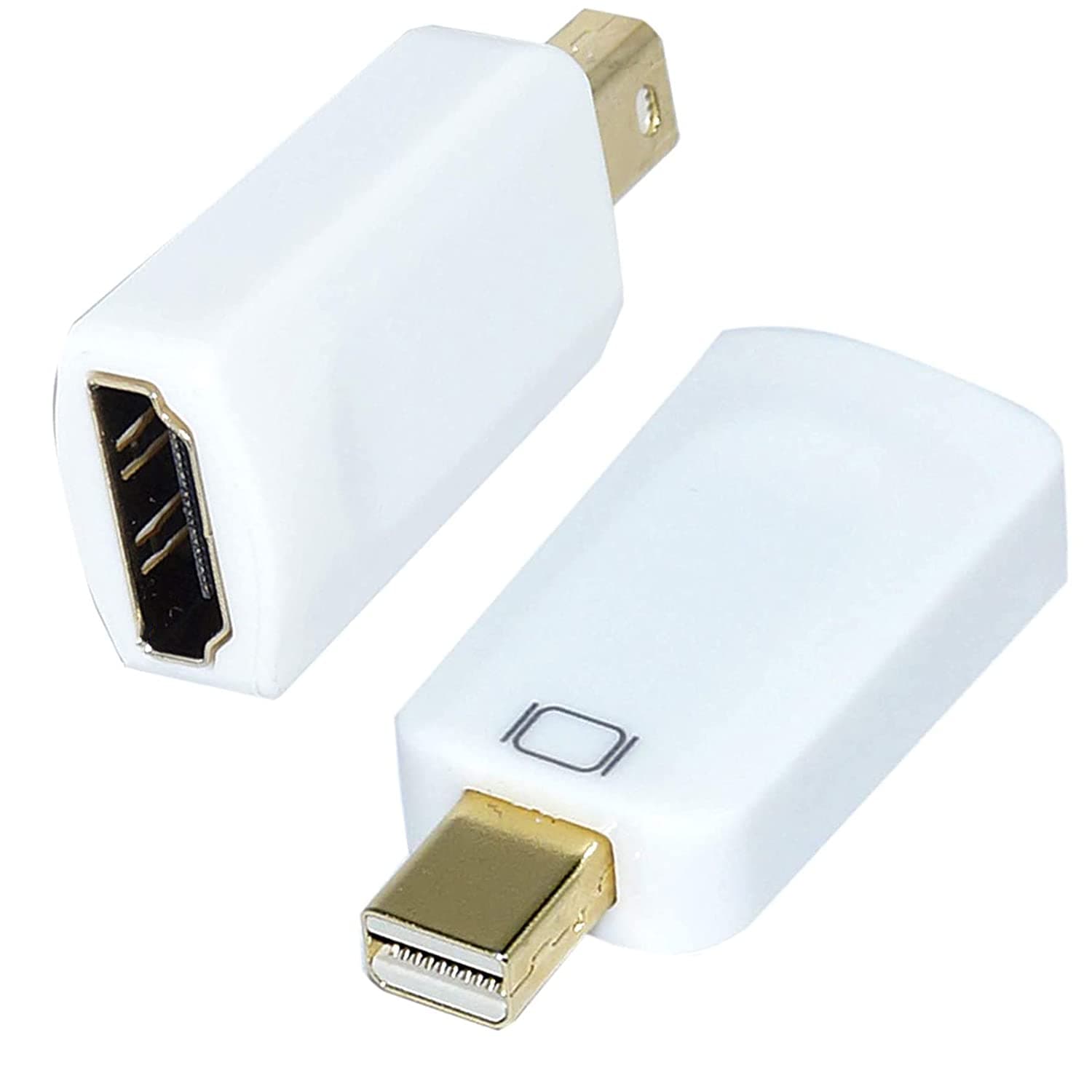 NISUN Mini DP/Thunderbolt/Mini Display Port Male to HDMI Female Adapter Converter (1 Pack White)