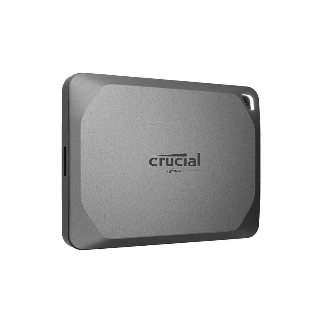 Crucial X9 Pro 2TB Portable SSD - Up to 1050MB/s Read and Write - Water and dust Resistant, PC and Mac, with Mylio Photos+ Offer - USB 3.2 External Solid State Drive - CT2000X9PROSSD902