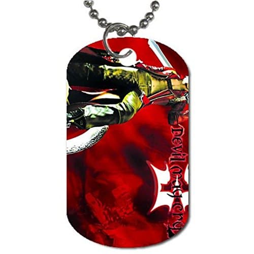 Devil-May-Cry Dog Tag Dimensions 1.3X2.2X0.1 inches ,Comes with 30" inches beads chain pendant necklace