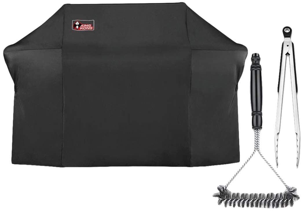 7109 Premium Grill Cover for Weber Summit 600-Series Gas Grills Including Grill Brush and Tongs