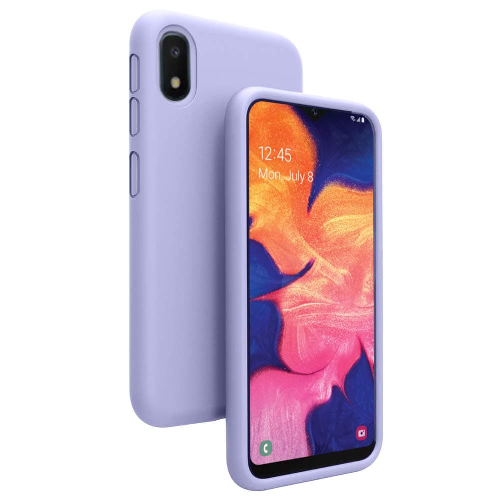 Vinve Liquid Silicone Case for Samsung Galaxy A10e, Gel Rubber Full Body Protection Shockproof Cover Slim Fit Drop Protection Case (Purple.)