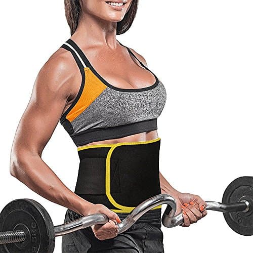 Bodychum New Grade Adjustable Waist Trimmer Sweat Belt Shaper Slimming Wraps Perfect for Exercise Belly Weight Loss 5mm Thickness