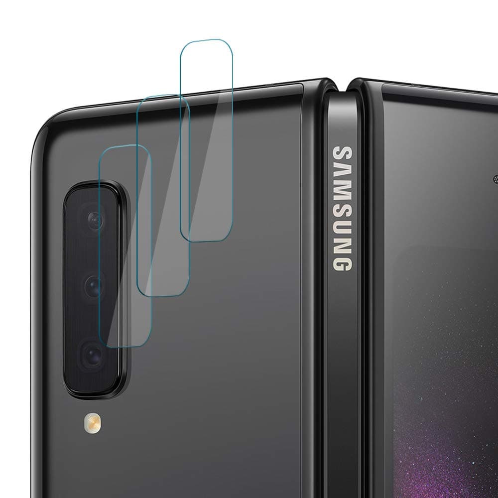 ROSAUI for Samsung Galaxy Fold Camera Lens Protector [3 Packs] Back Camera Lens Tempered Glass Cover Screen High Definition Ultra-Thin Anti-Scratch Easy Install for Samsung Galaxy Fold