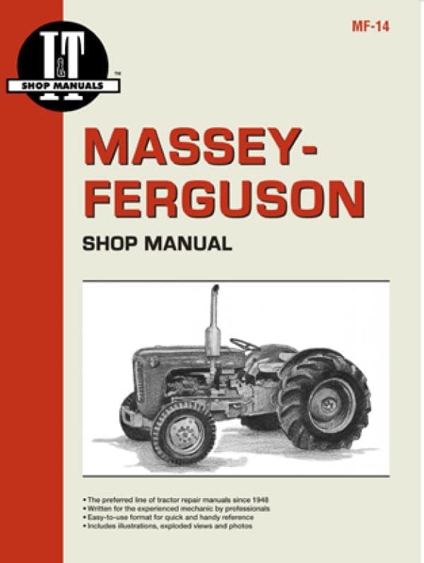 Massey-Ferguson Shop Manual Models TO35 TO35 Diesel F40+ (Mf-14)