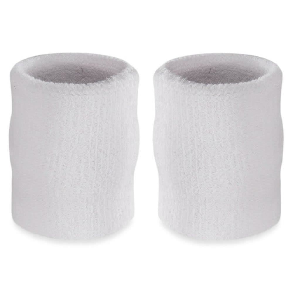 Arm Sweatbands, Absorbent and Breathable Thick Cotton Bands for Working Out, Gymnastics, Basketball, Tennis, and Football, Multiuse 4-inch Wristbands for Costumes and Cosplay